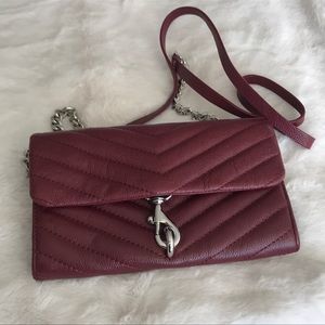 Gorgeous like NEW burgundy Rebecca Minkoff crossbody!